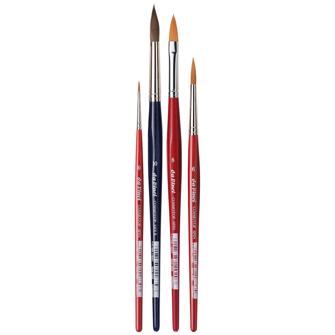 da Vinci COSMOTOP 4 Piece Watercolor Synthetic Brush Set
